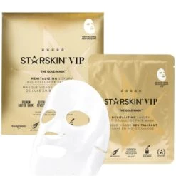 STARSKIN The Gold Mask VIP Revitalizing Luxury Bio-Cellulose Second Skin Face Mask 1.4 Oz