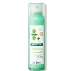 KLORANE Purifying Tinted Dry Shampoo With Nettle For Oily Brown-Dark Hair 150ml