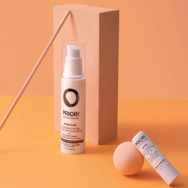 PRIORI Skincare TETRA Fx251 Broad Spectrum SPF55 Sunscreen Color Guide 50ml 3 PRIORI Skincare TETRA Fx251 Broad Spectrum SPF55 Sunscreen Color Guide 50ml - Image 3