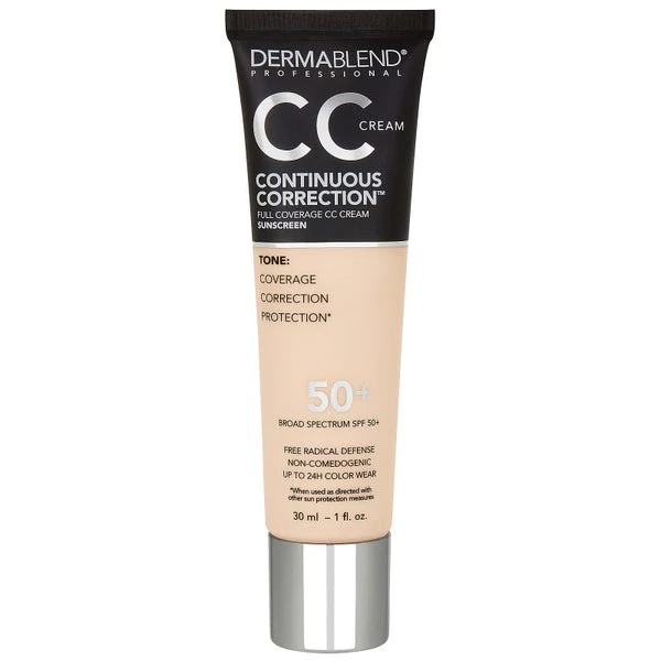 Dermablend Continuous Correction Tone-Evening SPF50+ CC Cream 1 Fl. Oz 1 Dermablend Continuous Correction Tone-Evening SPF50+ CC Cream 1 Fl. Oz