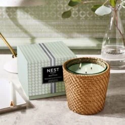 NEST New York Rattan Wild Mint And Eucalyptus 3-Wick 600g -Estee Lauder Sales Store 14238474 2275023678216959