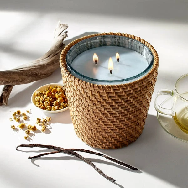NEST New York Rattan Driftwood And Chamomile 3-Wick 600g 4 NEST New York Rattan Driftwood And Chamomile 3-Wick 600g - Image 4