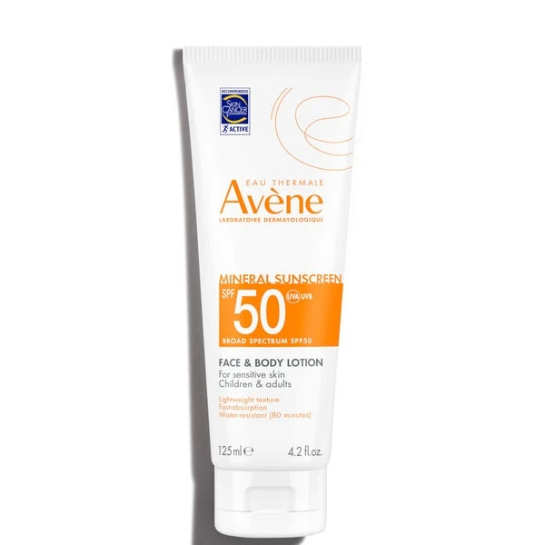 Avène Mineral Sunscreen Broad Spectrum SPF 50 Face And Body Lotion 4.2 Fl. Oz 1 Avène Mineral Sunscreen Broad Spectrum SPF 50 Face And Body Lotion 4.2 Fl. Oz